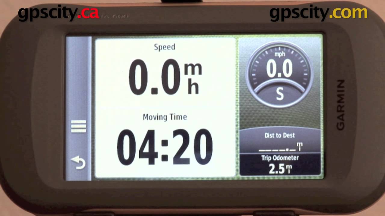 Garmin Montana 600 650 650t: Nuvi Map Screen @ gpscity.com