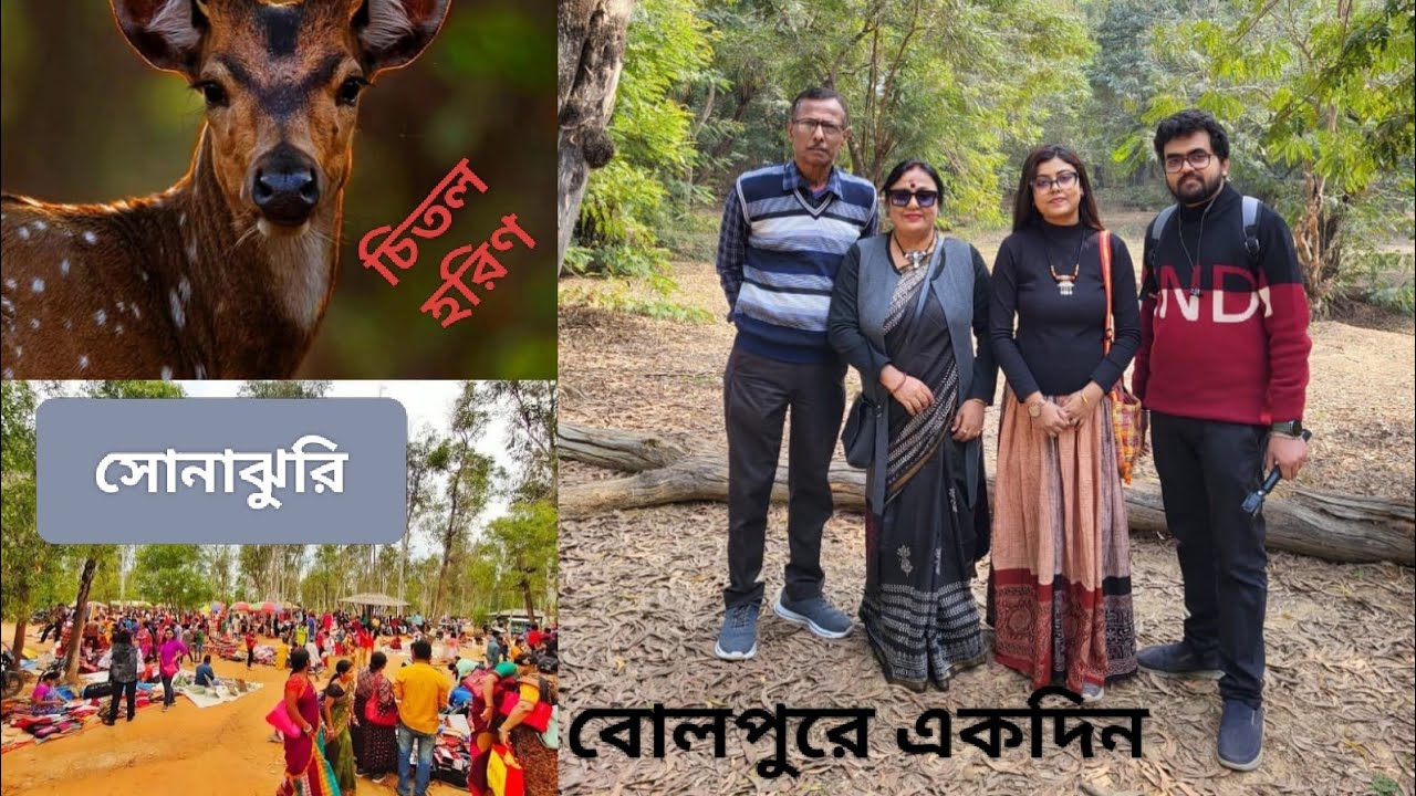 A short tour to Bolpur।।একদিনের বোলপুর ভ্রমণ।। সোনাঝুরির হাট।। ডিয়ার পার্ক।।মিউজিয়াম।। 