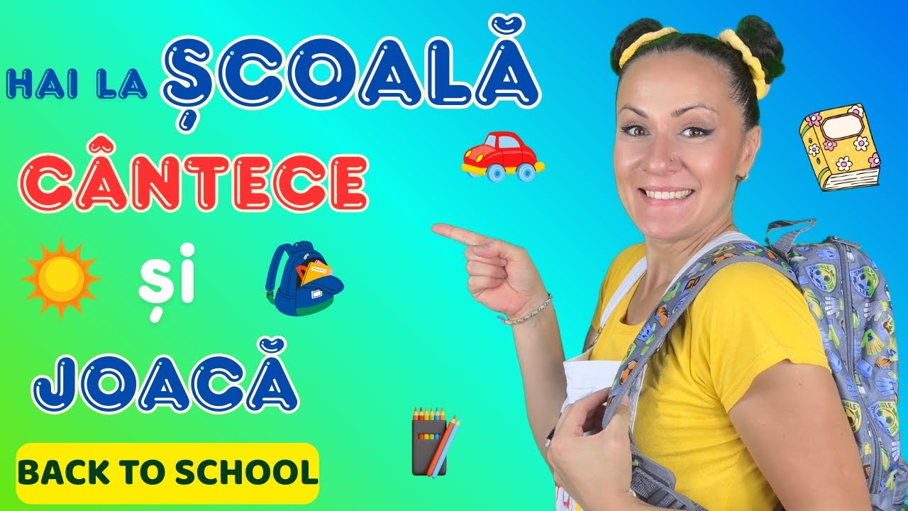 MERGEM LA ȘCOALĂ! 🎒 Cântece & jocuri interactive pentru copii! Doamna Andra