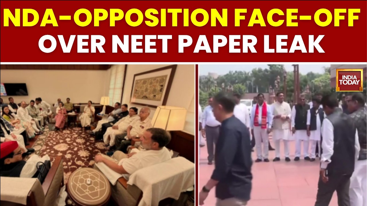 Breaking News: NDA, Opposition Hold Rival Protests Over NEET Row Outside Parliament | India Today