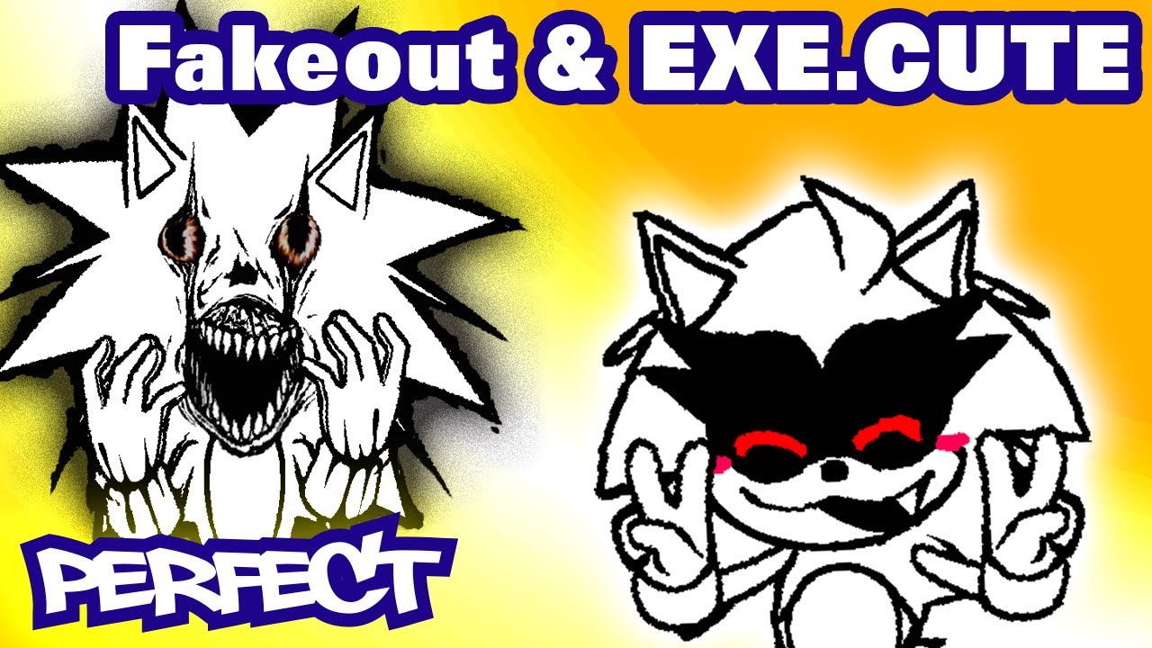 A Fakeout & EXE.CUTE One-Shot - (A Battle Of Opposites!) - FNF Mod - Perfect Combo Showcase [HARD]