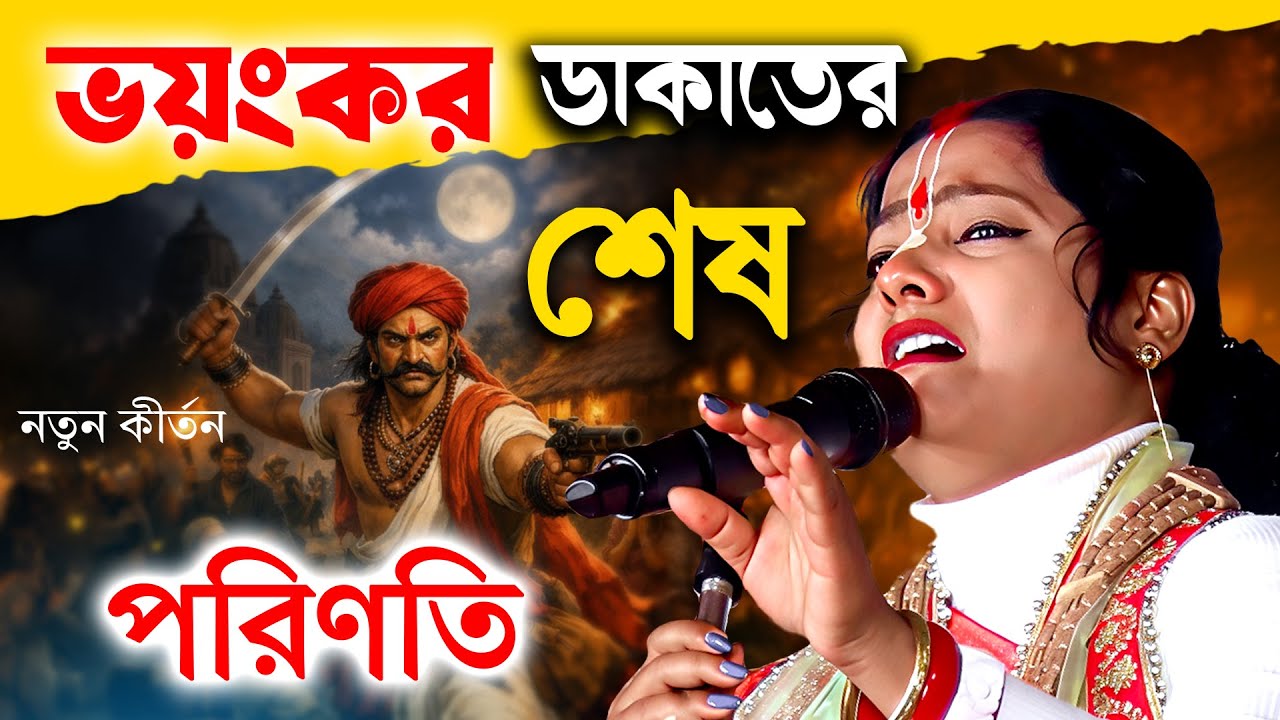 ভয়ংকর ডাকাতের শেষ পরিণতি 🔥 সরস্বতী পূজা 🙏 স্পেশাল নতুন কীর্তন 🙏 Moumita Ghosh Kirtan 2026 #bangla