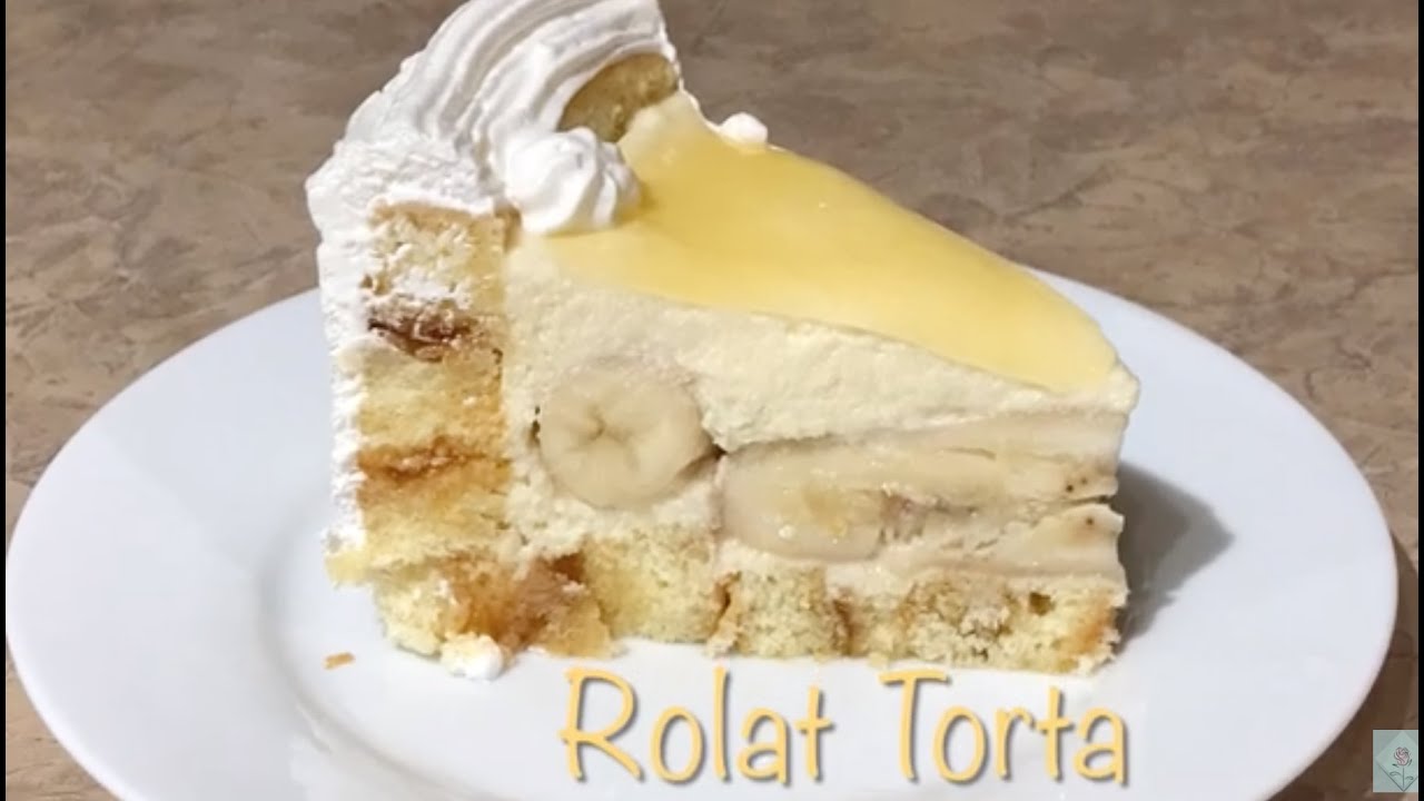 🍰Fantasticna Rolat Torta Sa Bananama koja se topi u ustima.🍰Mouth Watering Banana Roll Cake.