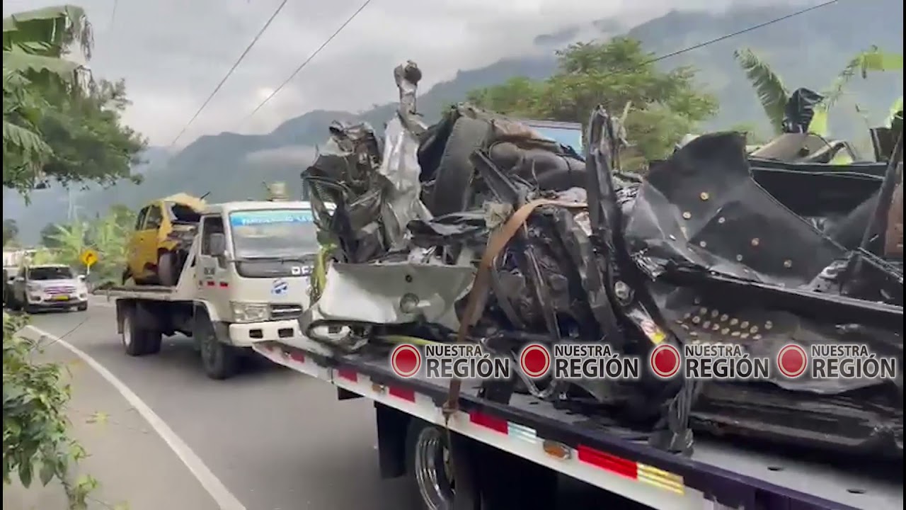 Cajamarca En  tragedia se convirti&oacute; el accidente de tr&aacute;nsito en el T&uacute;nel Los Venados.