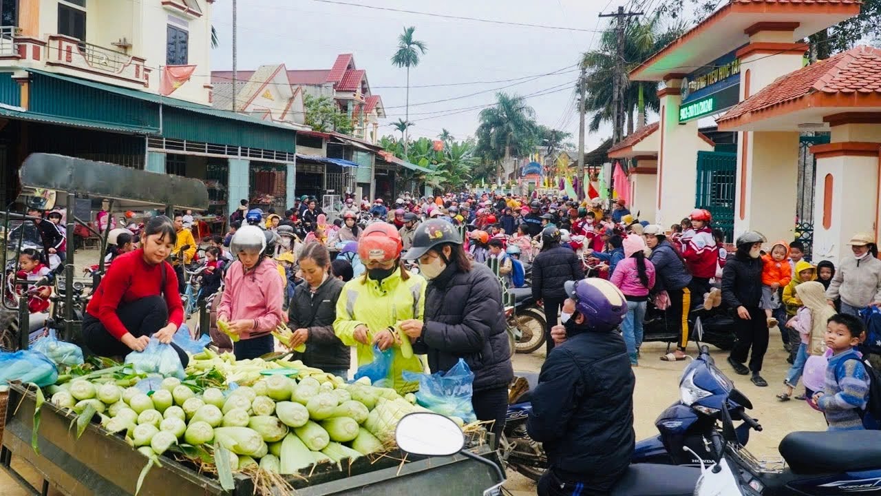 Single Mother: Harvesting Corn And Driving A Tricycle 35km To Sell At The Rural Market | Ban An Farm