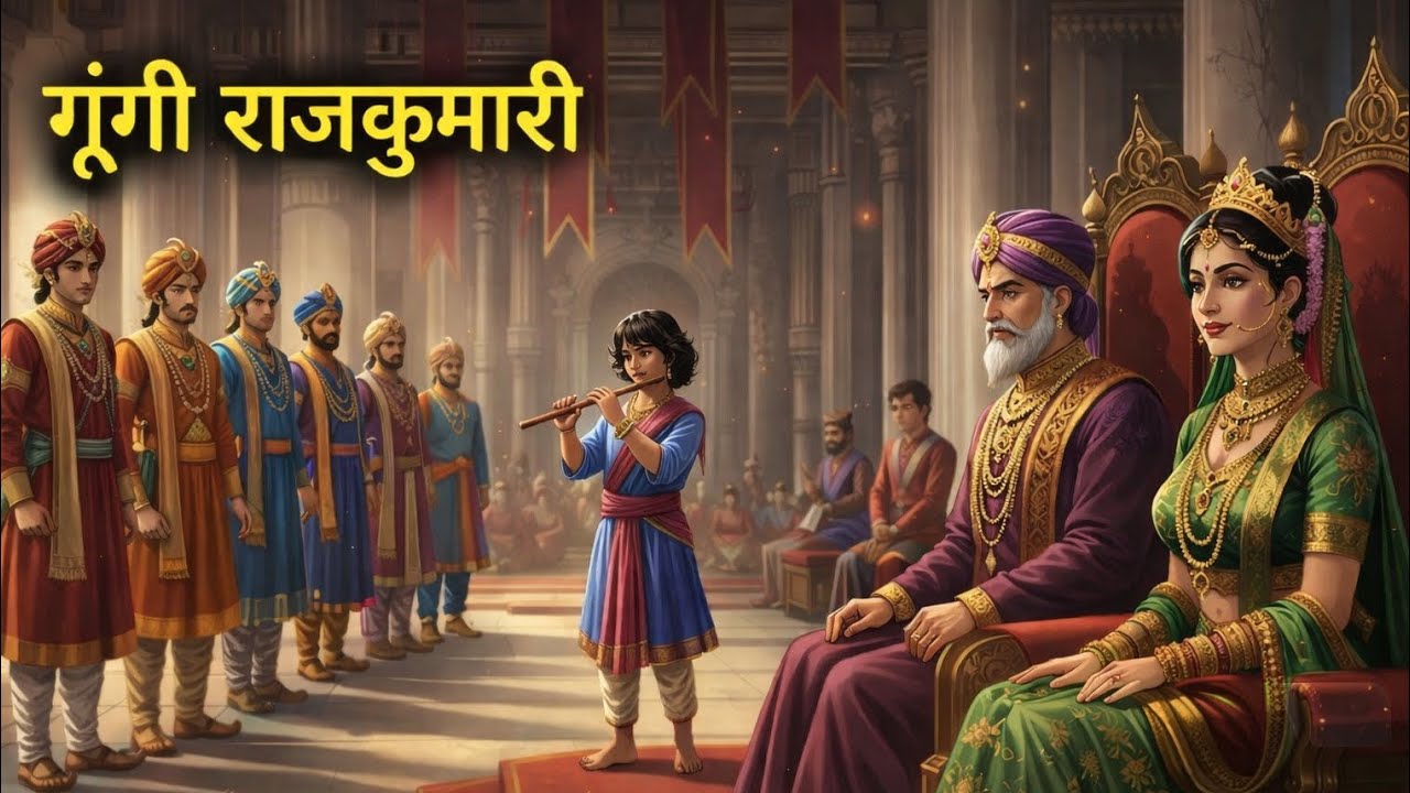 बांसुरी वाला चरवाहा और गूंगी राजकुमारी #moralstory #viralstory