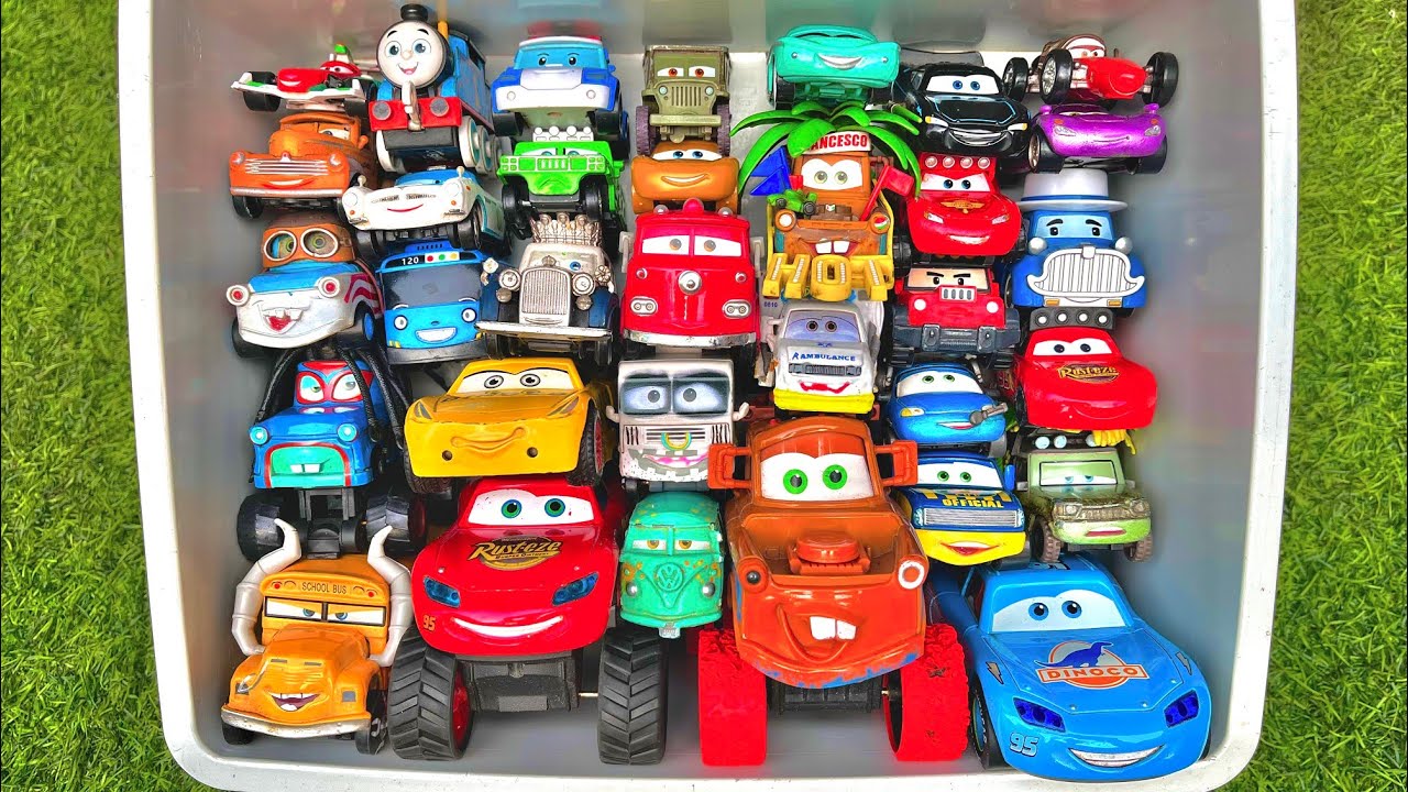 Disney Pixar Cars Unboxing Review | Lightning Mcqueen, Tow Mater, Doc Hudson, Sally Carrera, Cruz