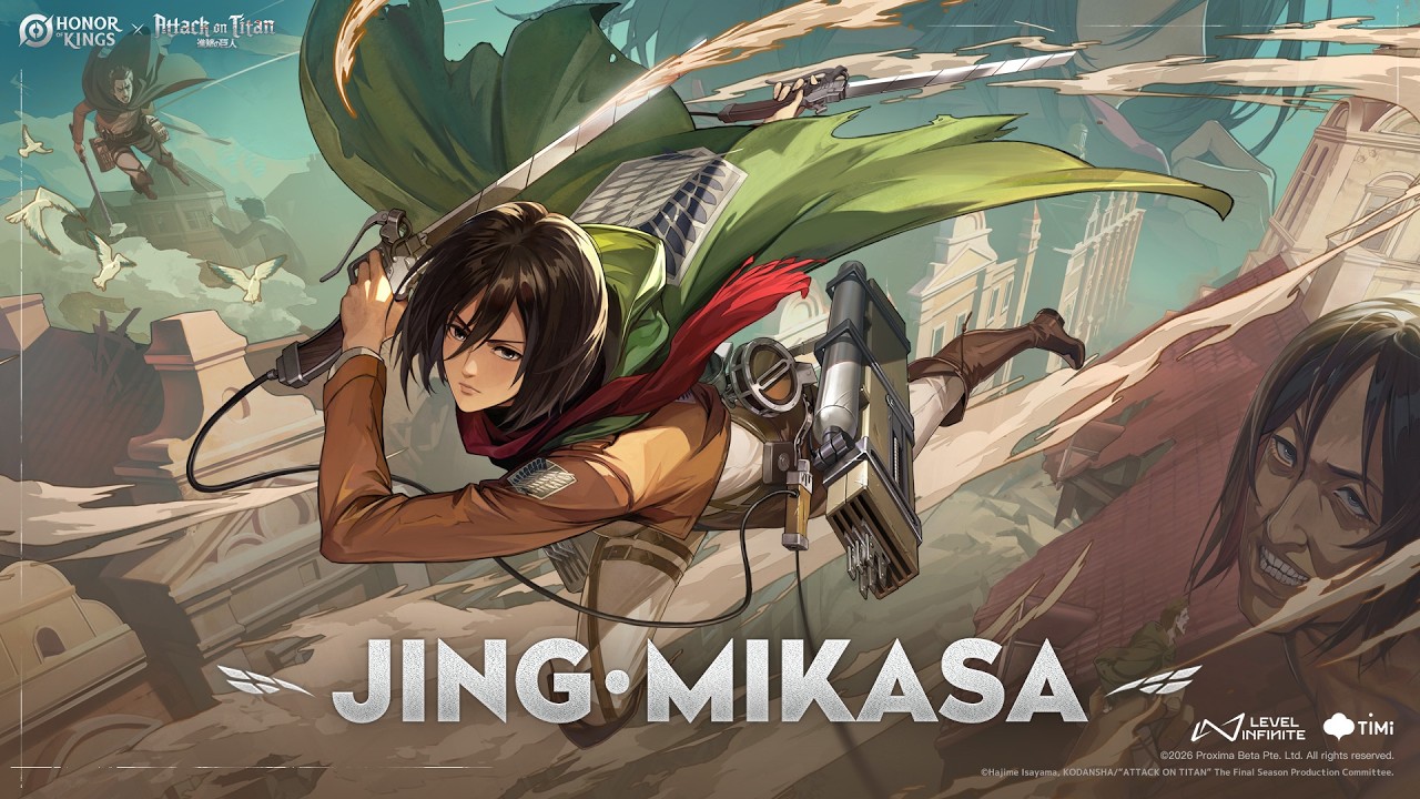 Skin Showcase | Jing &middot; Mikasa | Honor of Kings &times; Attack on Titan