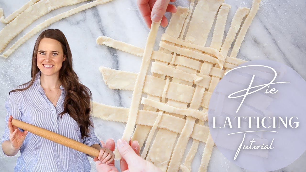 HOW TO LATTICE PIE CRUST: A pastry chef shows you how to weave a lattice pie crust in two ways!