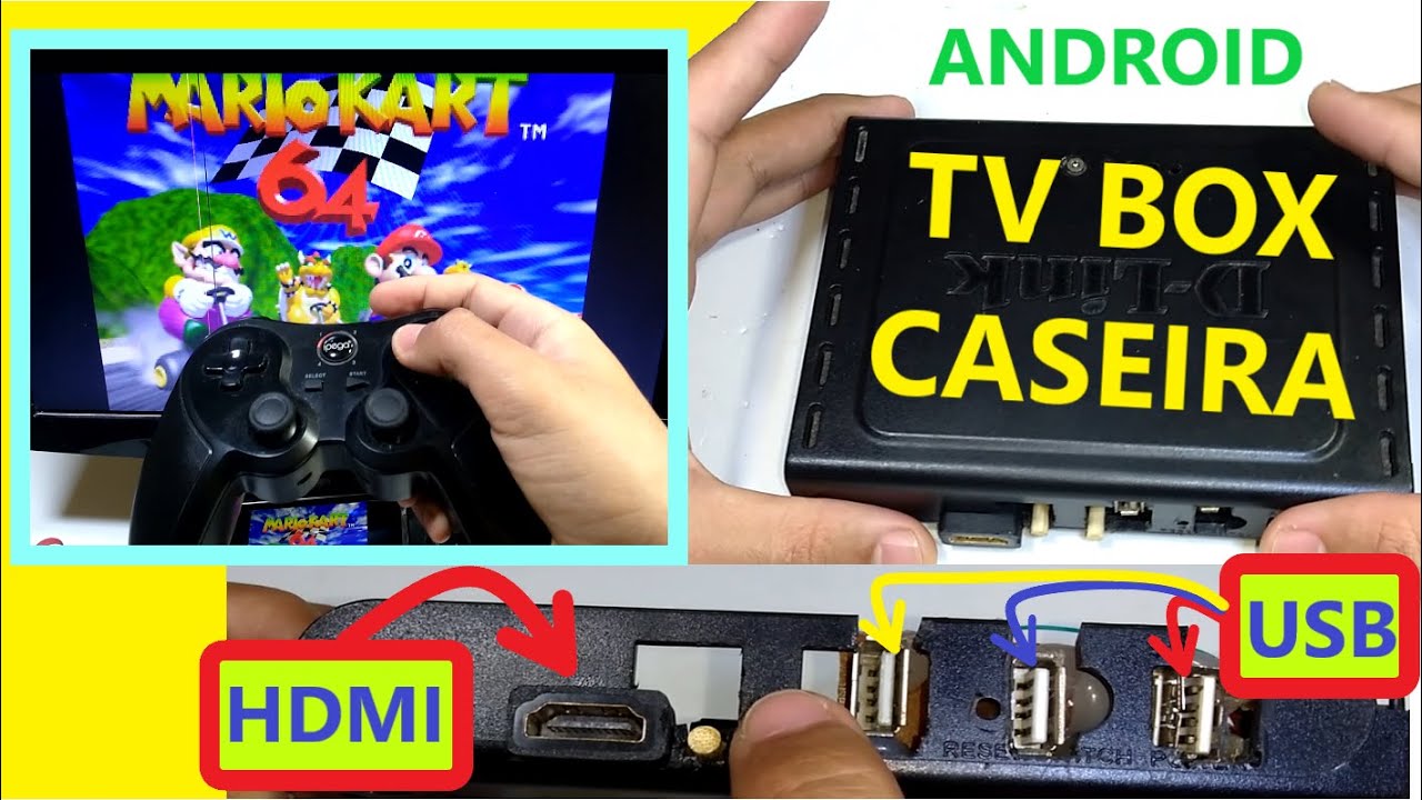 Como fazer TV box caseira com celular android na carcaça do modem  + Dicas para ligar celular na TV