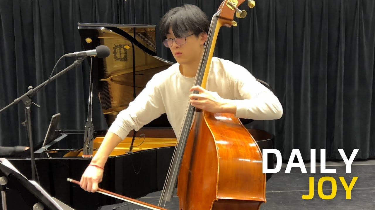 Sonata in E minor for Double Bass and Piano, Allegro | Anderson Widjaja & Peter Dugan | Daily Joy