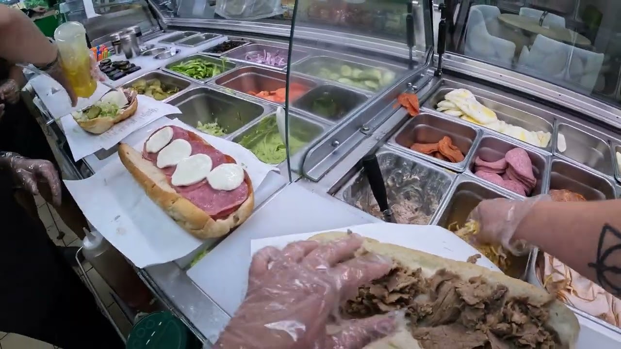 Working at Subway POV sub after sub