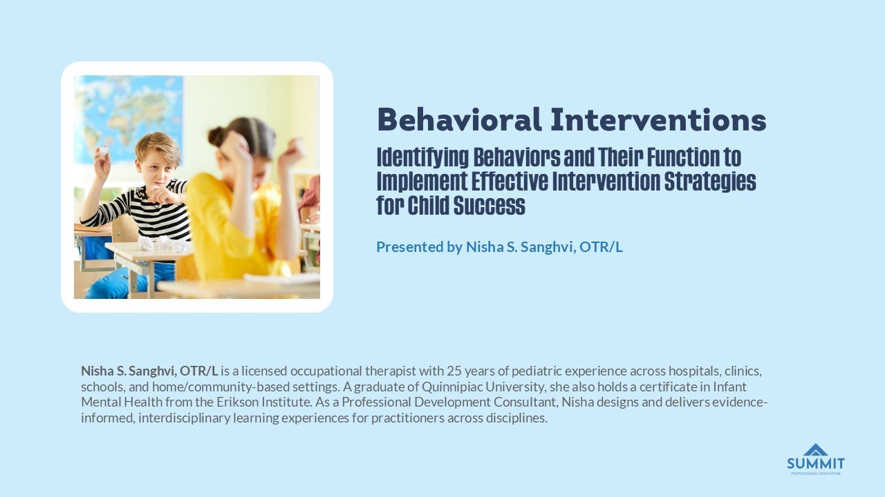 Behavioral Interventions