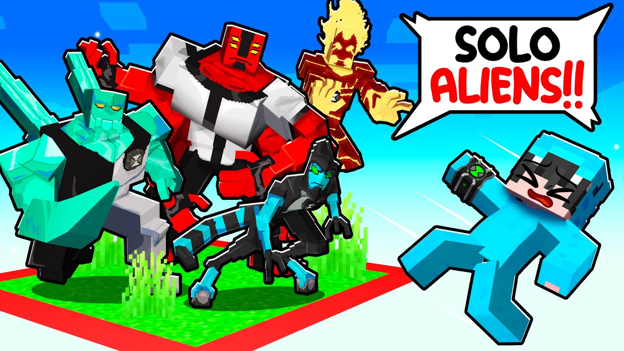 Sobreviv&iacute; en un Chunk de ALIENS de BEN 10 en Minecraft