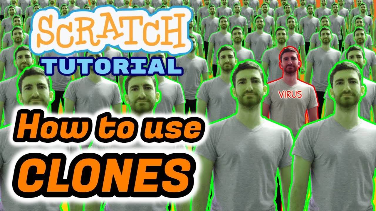 How to use CLONES in Scratch | VIRUS SIMULATOR GAME | Code | Clone | COVID | Scratch 3.0 Tutorial