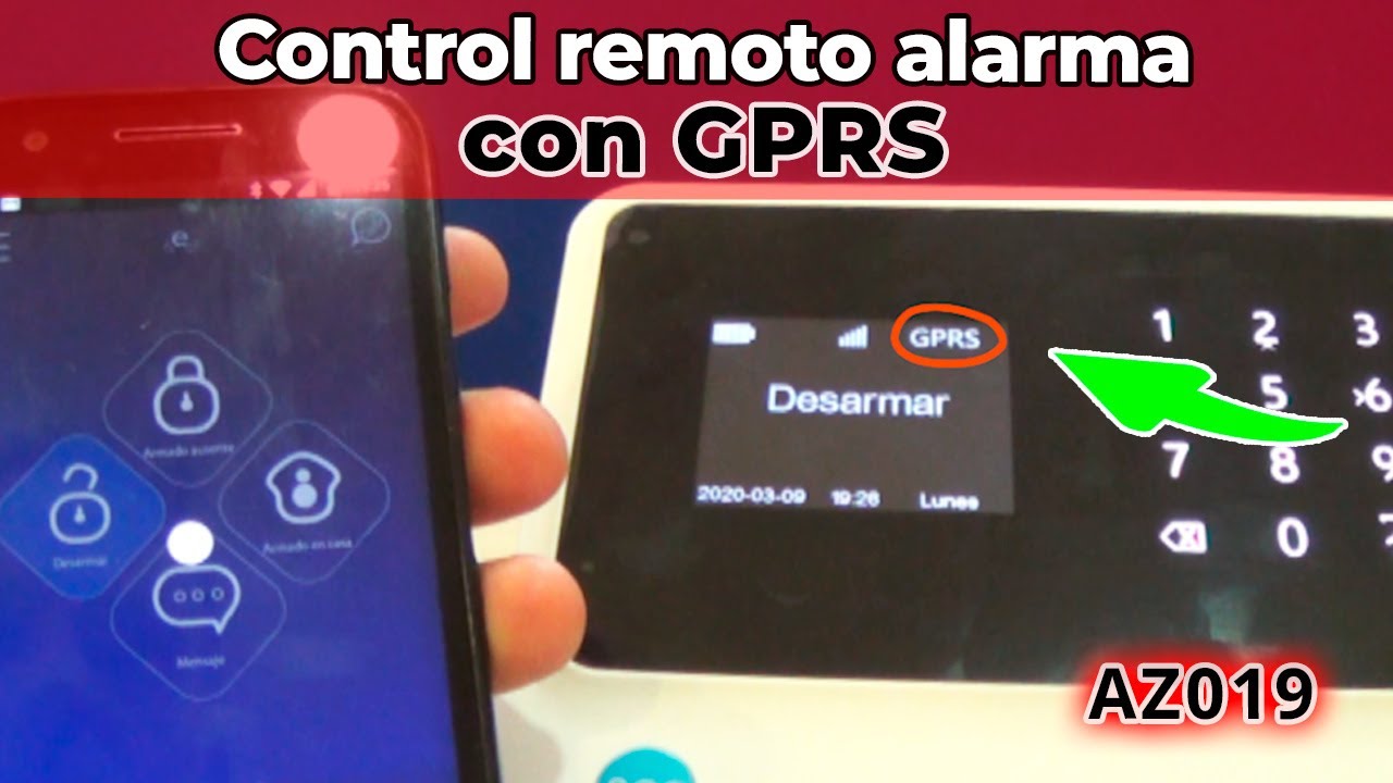🔻Control remoto alarma WiFi AZ019-G90B mediante GPRS sin conexión WiFi desde APP🔻0 Configuracion