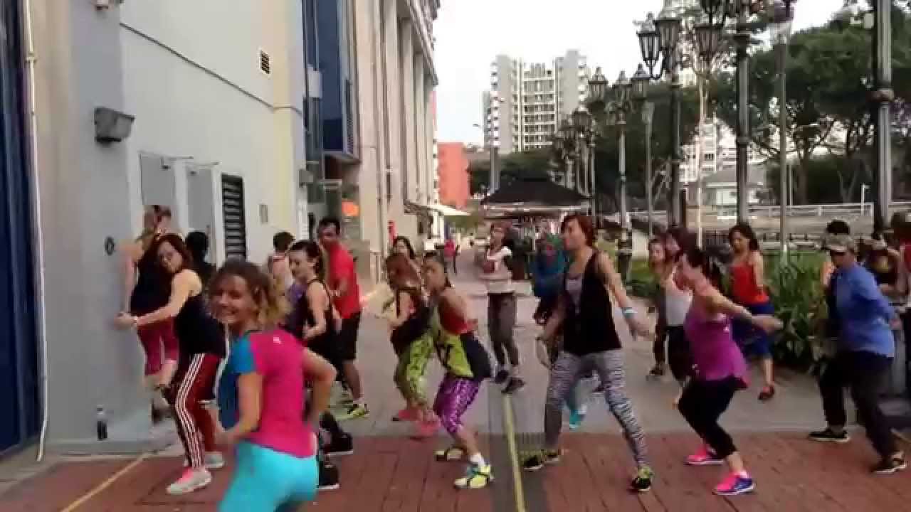 Aqua Zumba Choreo to REMEDY from ZIN 59 from an Aqua Zumba boost in SINGAPORE
