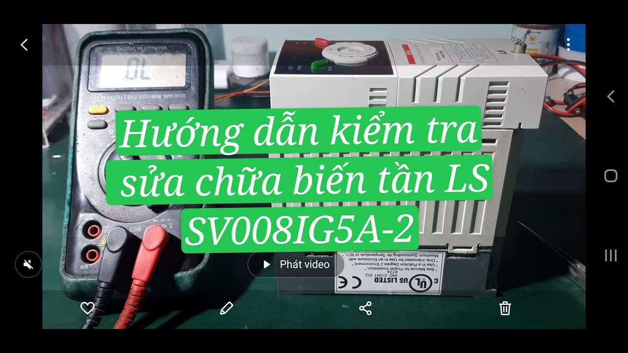 hướng dẫn sửa chữa biến tần LS SV008IG5A-2