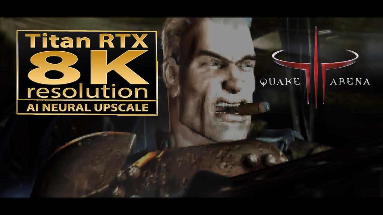 Quake III intro cinematic 8K |  redrawn by AI pixel manipulation in 8K UHD | Artistic Bytes