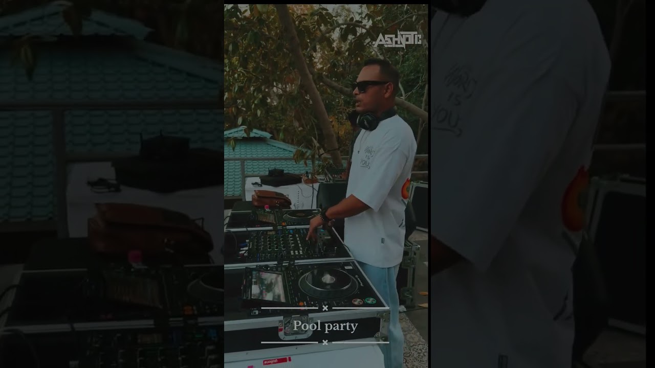 dj asnotic pool party udaipur . 