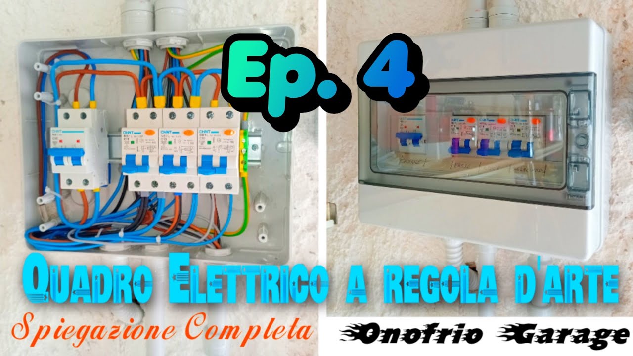 IMPIANTO ELETTRICO GARAGE COME REALIZZARE UN QUADRO ELETTRICO A REGOLA D'ARTE PER IL PROPRIO GARAGE