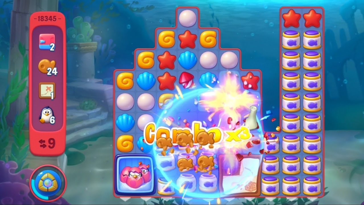Fishdom 18345 Hard Level - NO 💣 🧨 💥 
