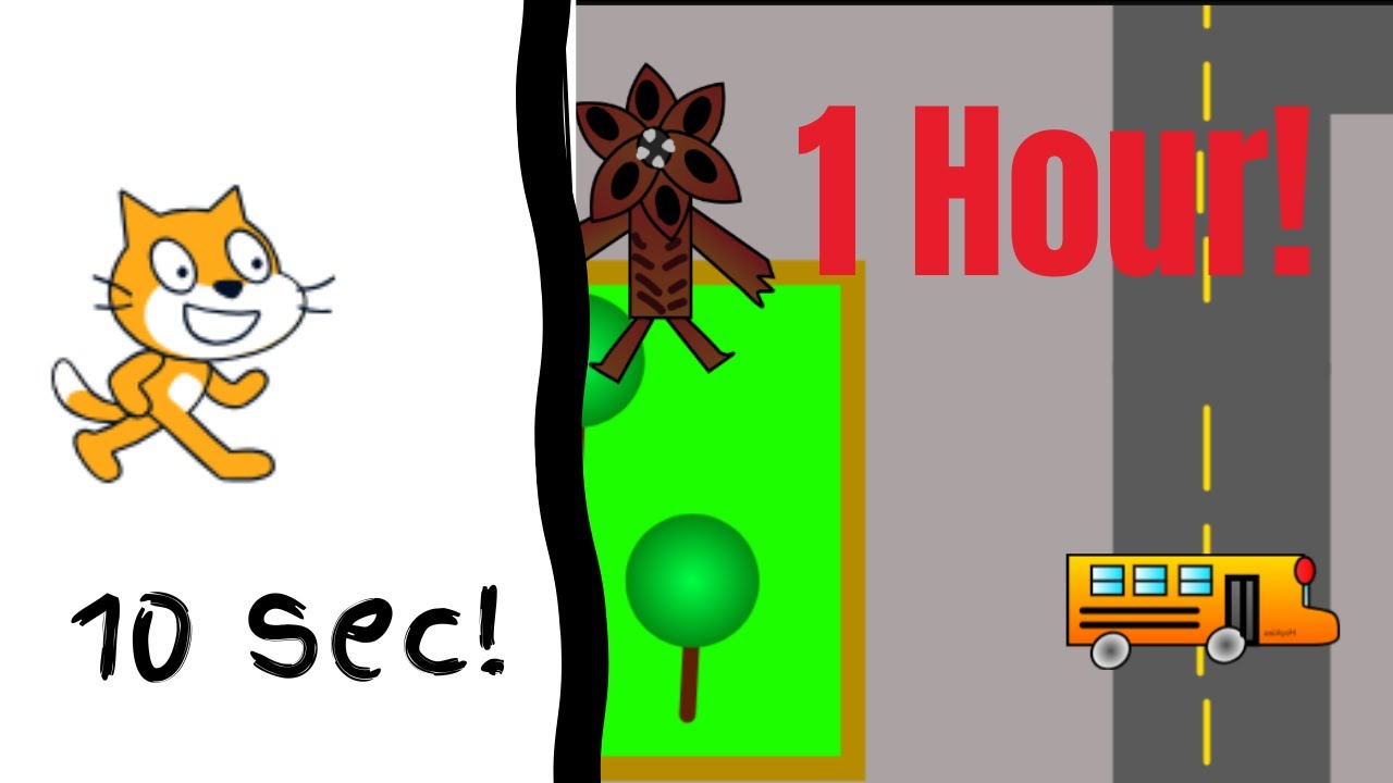 I made a horror game in 10sec, 1min, 10min, and 1 hour!!!