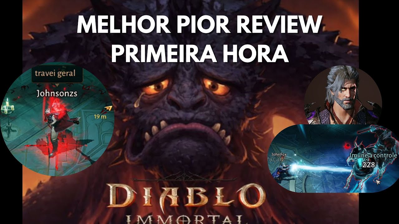 DIABLO IMMORTAL 2026 - PIOR MELHOR REVIEW DE DIABLO IMMORTAL - PRIMEIRA HORA DE GAMEPLAY