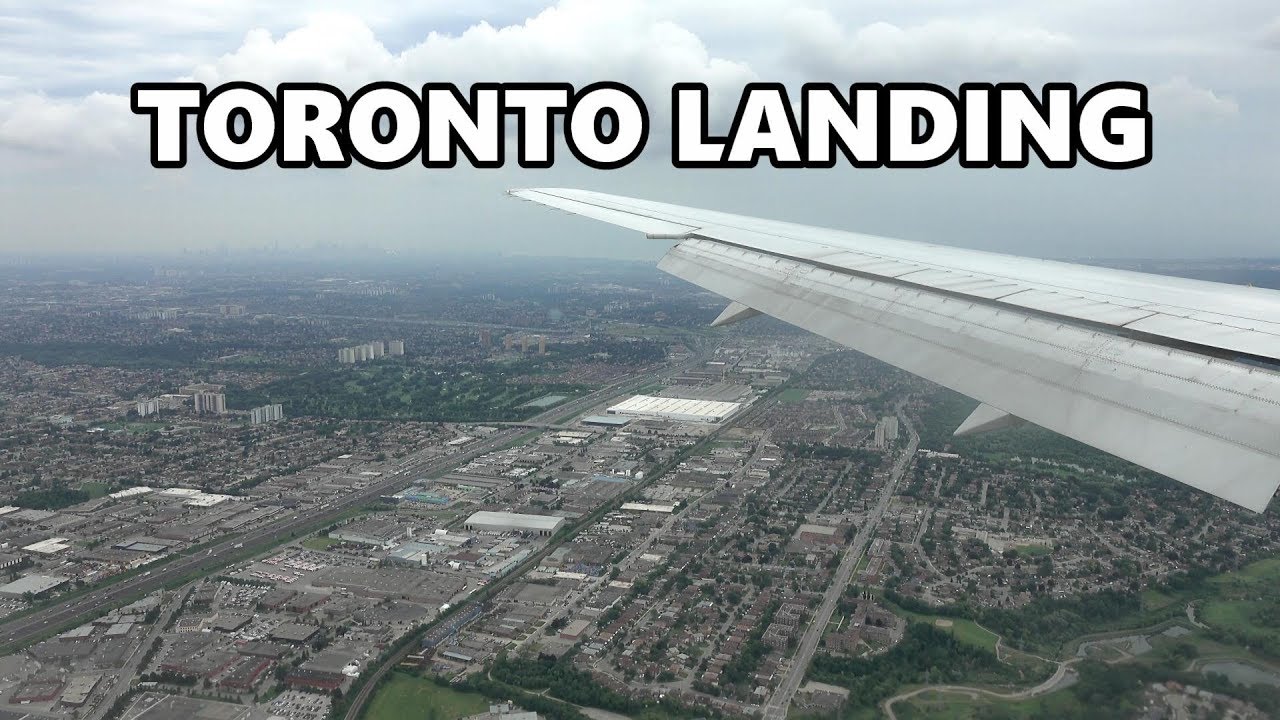 TORONTO LANDING - AIR CANADA AT PEARSON AIRPORT 4K