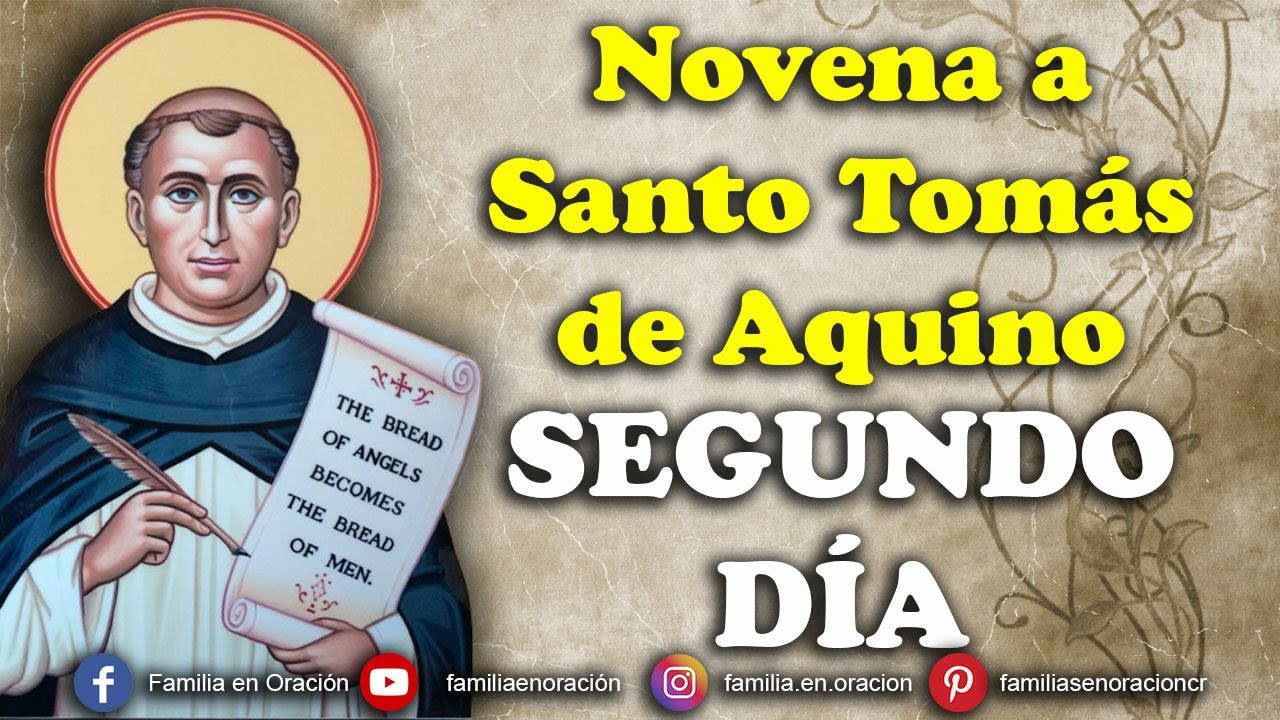 Novena a Santo Tomás de Aquino - Día 2 🙏 20 de Enero 2026