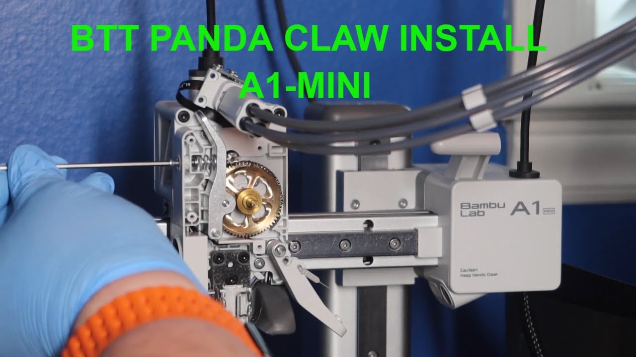How To Install The Big Tree Tech Panda Claw On The Bambu labs A1- Mini