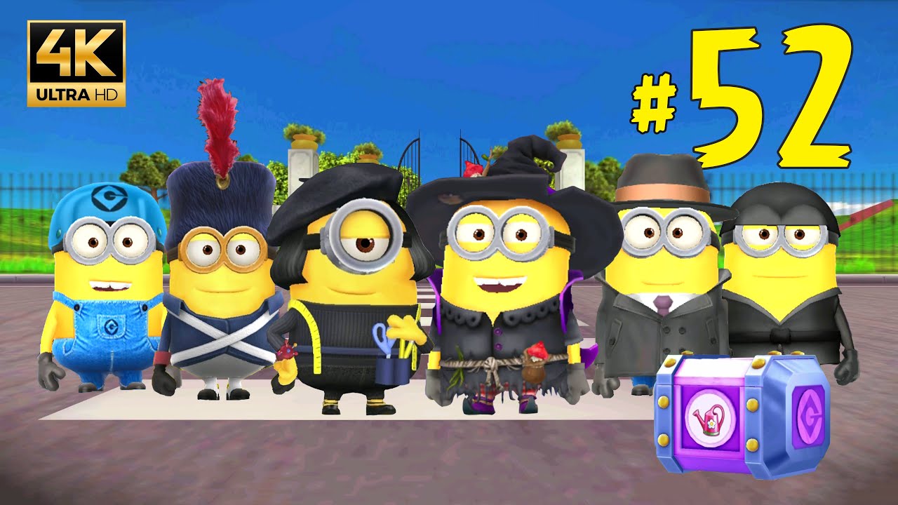 Minion Rush Special Mission Green Sculptures Part 52 | 4K 60FPS