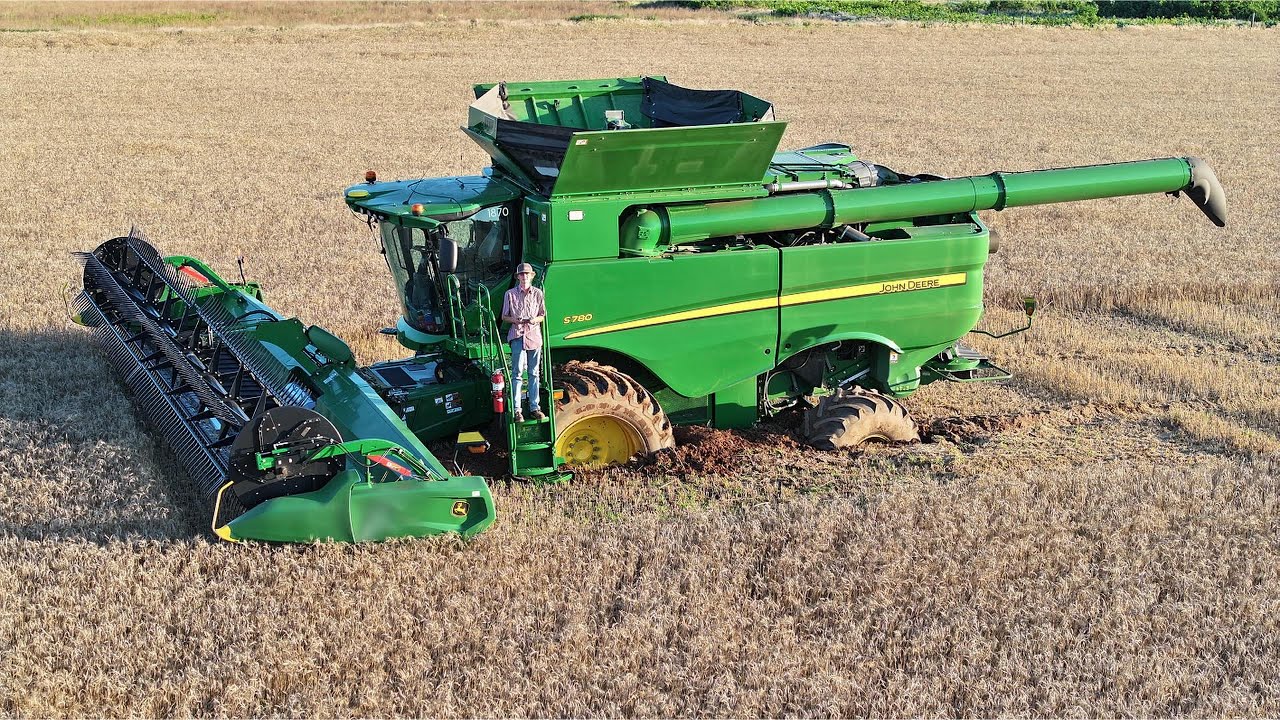Combine Gets Stuck! Kansas Wheat Harvest (Days 7-8)