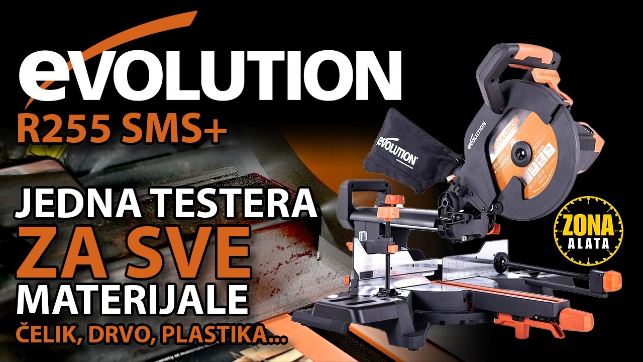 Evolution R255 SMS+ Potezni ger za Metal, drvo i ostale materijale Recenzija TEST 4K