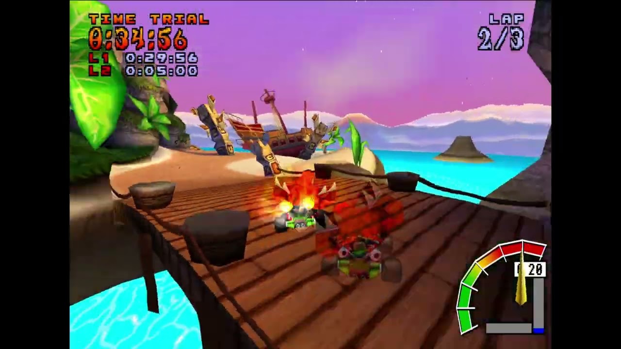 CTR Custom track - CNK Inferno Island by BoxicFunk