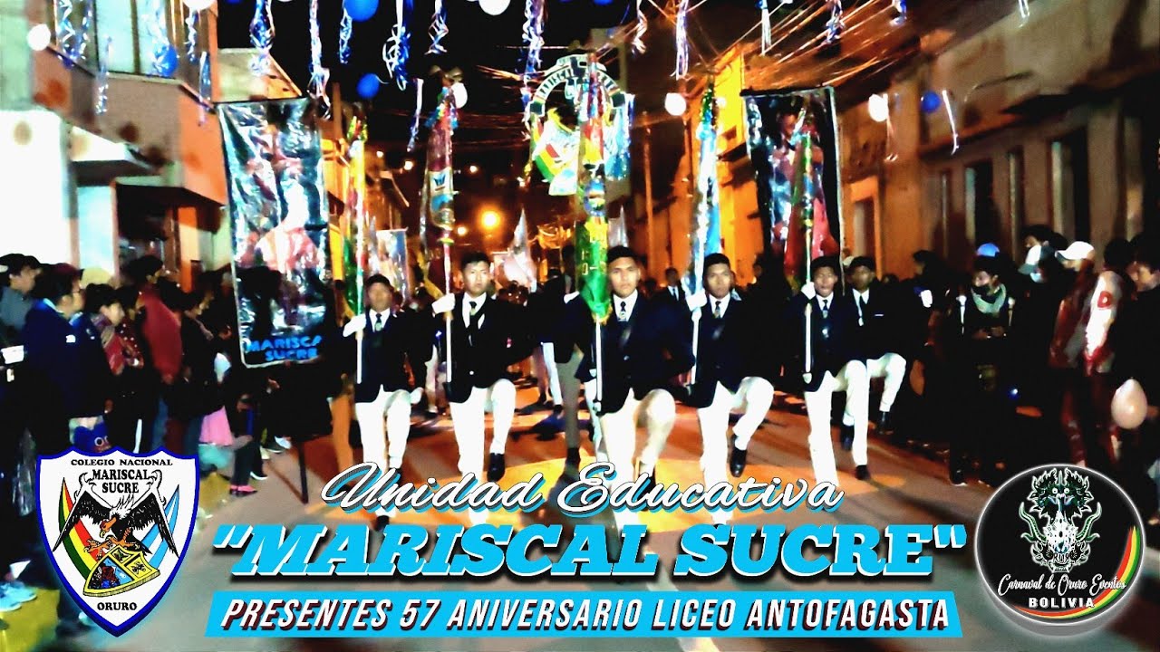 UNIDAD EDUCATIVA MARISCAL SUCRE - PRESENTES EN SUS 57 ANIVERSARIO LICEO DE SEÑORITAS ANTOFAGASTA
