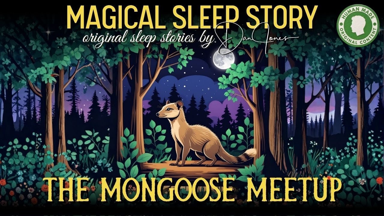 😴 The Magical Mongoose Meetup 💤 Bedtime Story | Dan Jones Sleep Stories (No AI) | Black Screen