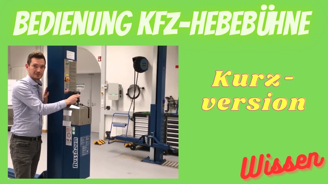 KFZ Hebebühne - Bedienung [NUSSBAUM]
