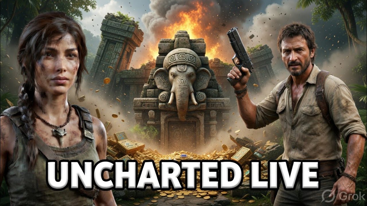 Uncharted live stream gameplay