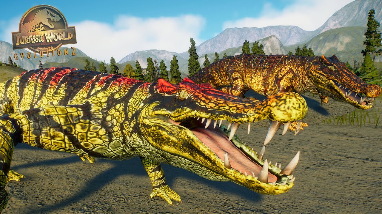 KAPROSUCHUS COCODRILO DINOSAURIO MAS RAPIDO! cazador de dinosaurios veloz Jurassic World Evolution 2