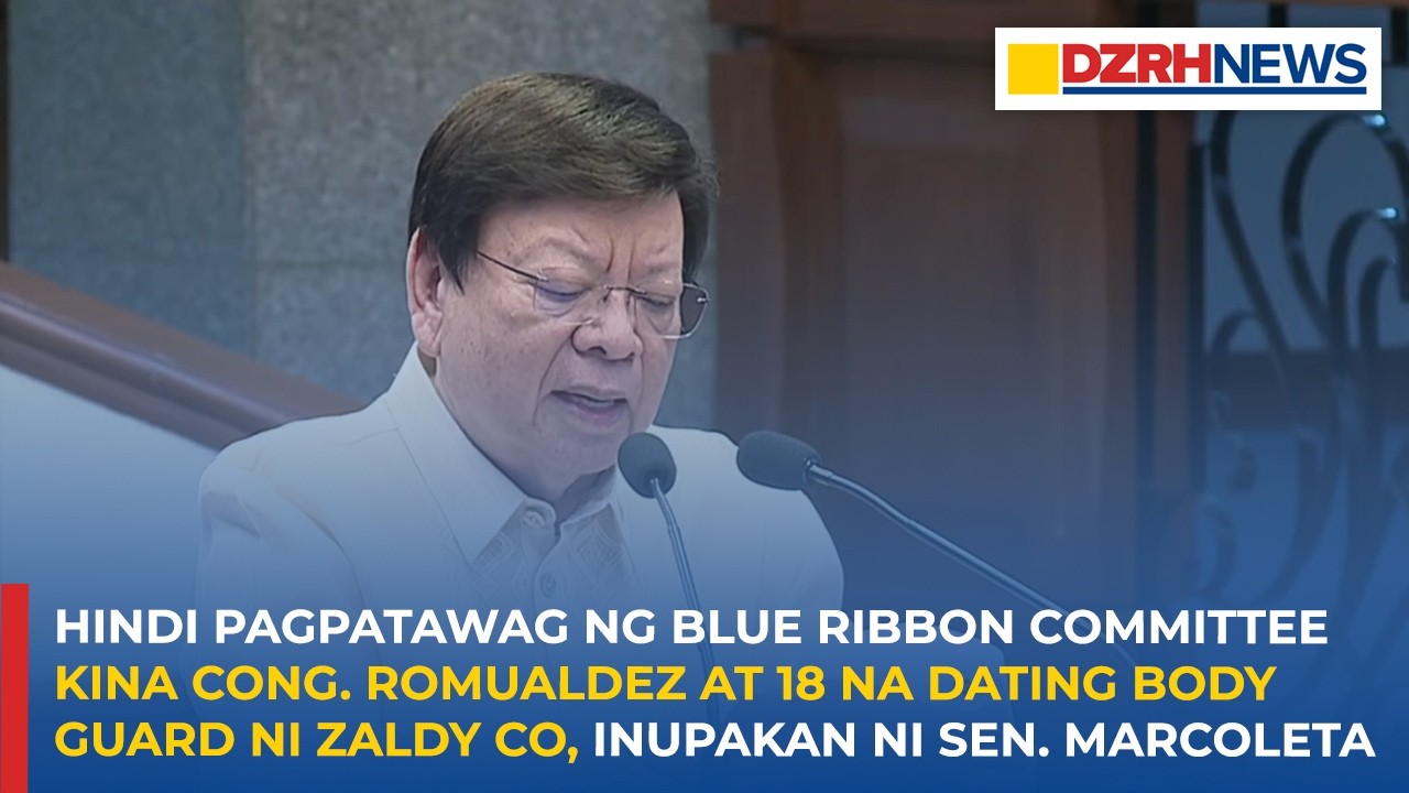 Hindi pagpapatawag ng Blue Ribbon kina Cong. Romualdez, 18 ex-marines binatikos ni Sen. Marcoleta