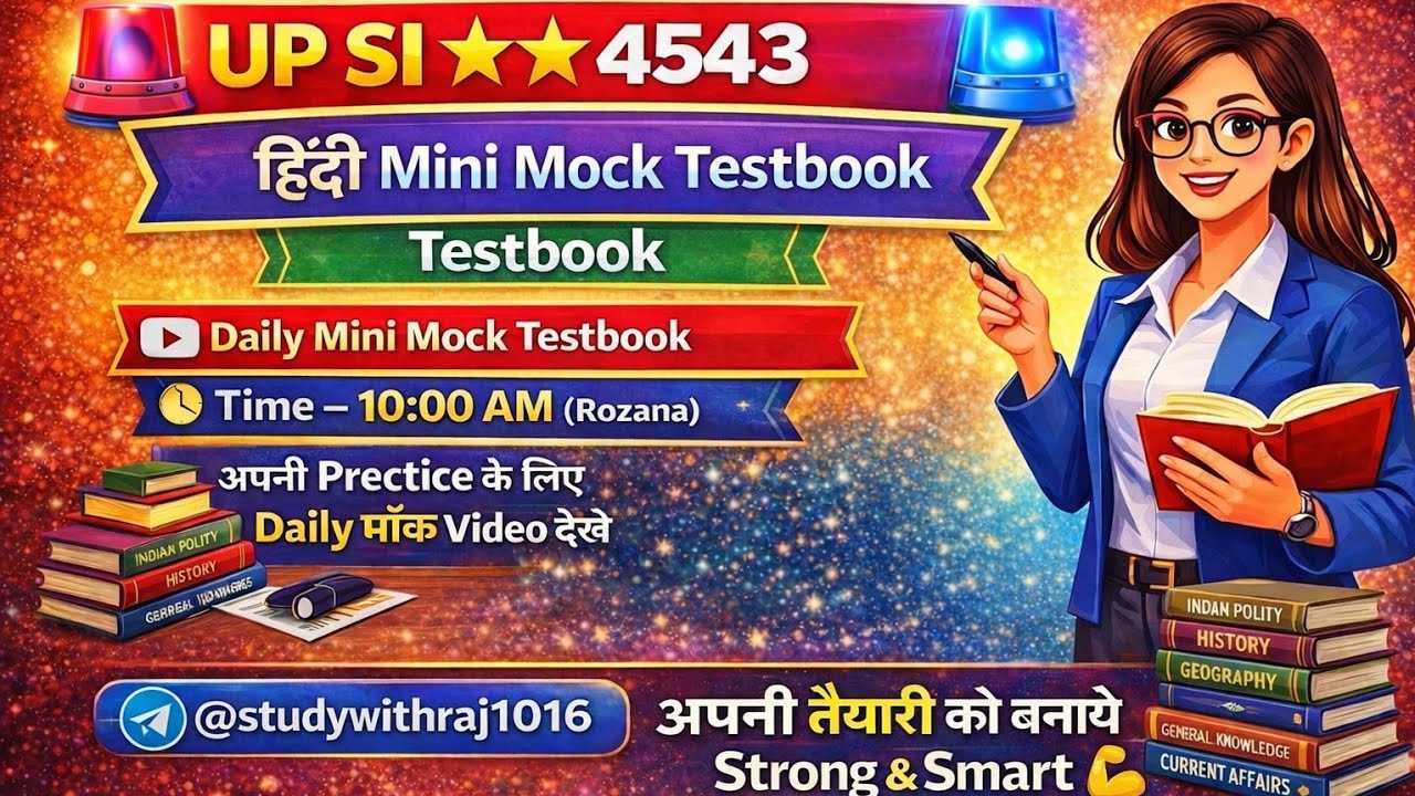 UP SI Hindi Testbook Paid Practice Set 03 2026 | Most Expected Questions | SI Exam तैयारी 💪