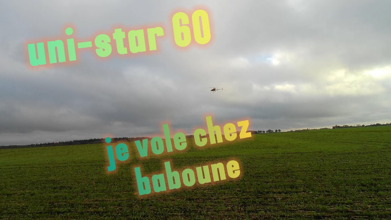Je vole chez baboune😁uni-star60 #rc #rchobbies #aviation #hélicoptère 