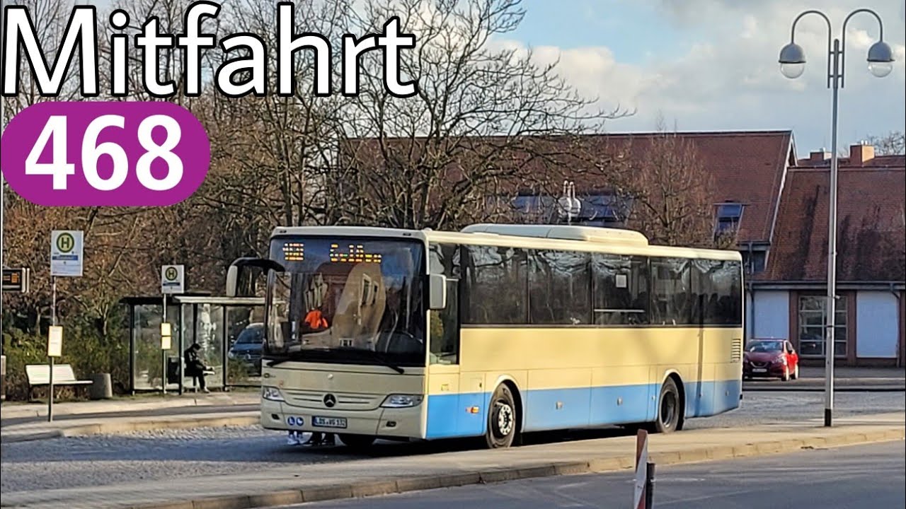 Mitfahrt | Mercedes-Benz O550 Integro II | Linie 468 | Luckau, Busbahnhof - Golßen, Bahnhof