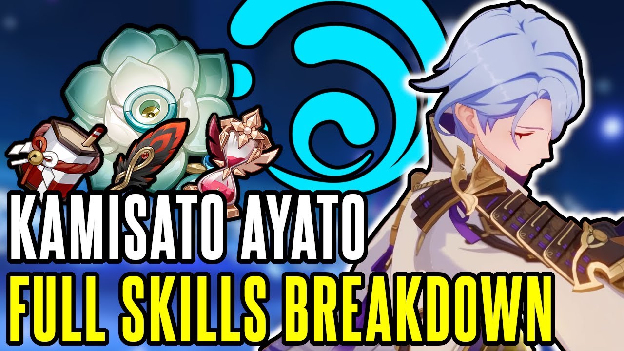 KAMISATO AYATO Insane HYDRO Damage?! | FULL SKILLS BREAKDOWN Weapons & Artifacts - Genshin Impact