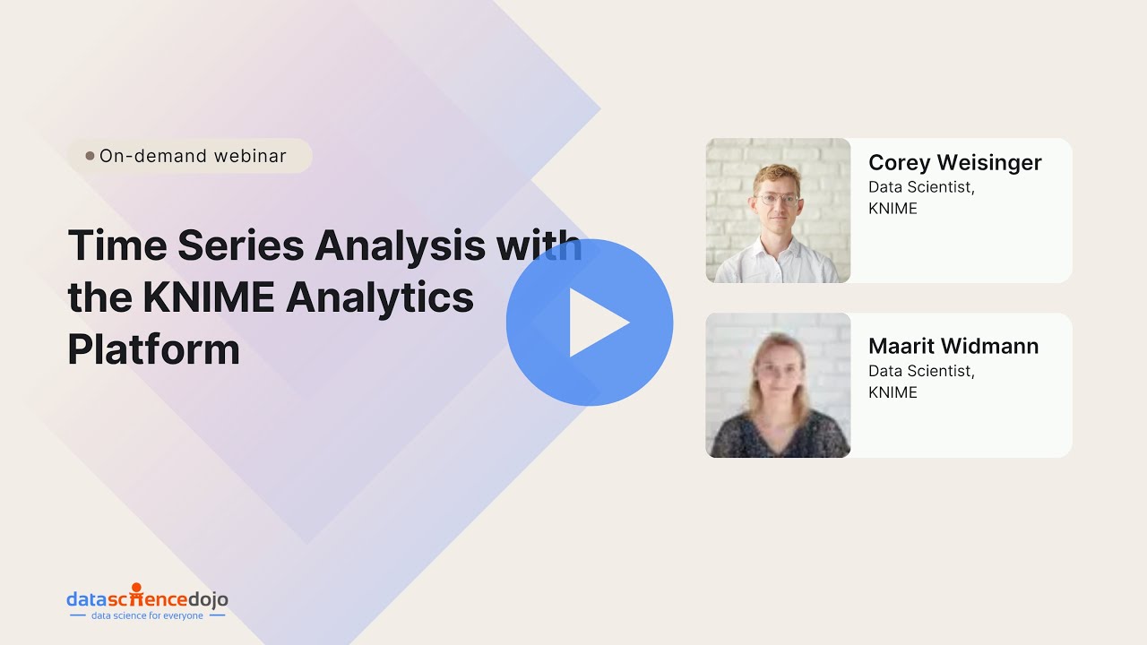 Time Series overview with the KNIME Analytics Platform | Machine Learning | Community Webinar