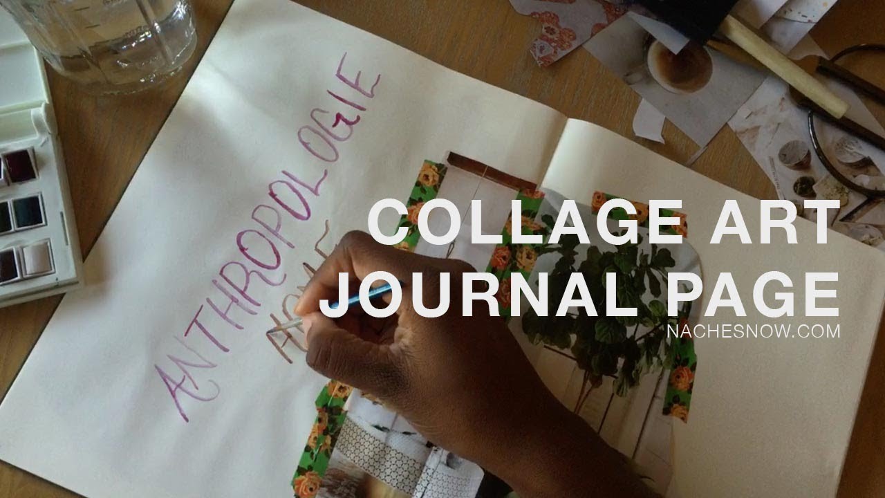 DIY Collage Art Journal Page - Anthro Home Inspiration