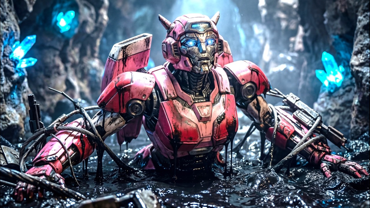 Bumblebee Rescues Crying Elita One From Deep Underground Cavern Sludge  - ASMR Restoration