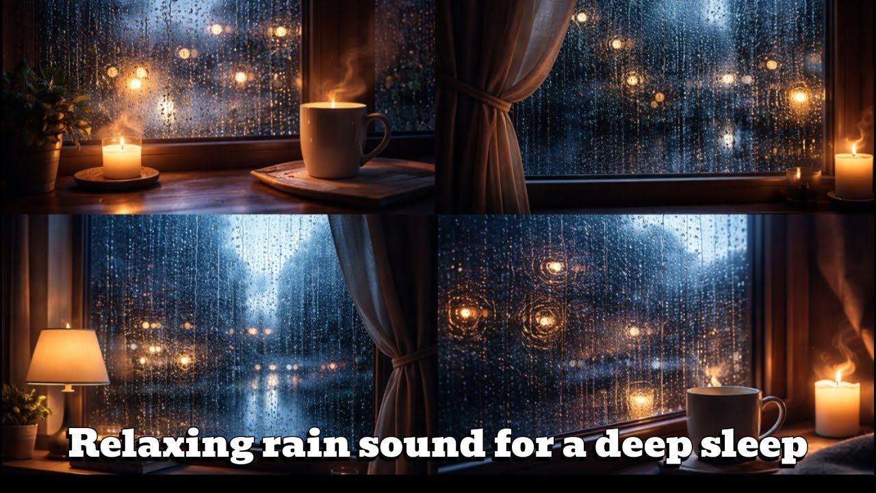 Gentle Rain Sounds for Deep Sleep 🌧️ 2 Hour Relaxing Night Rain