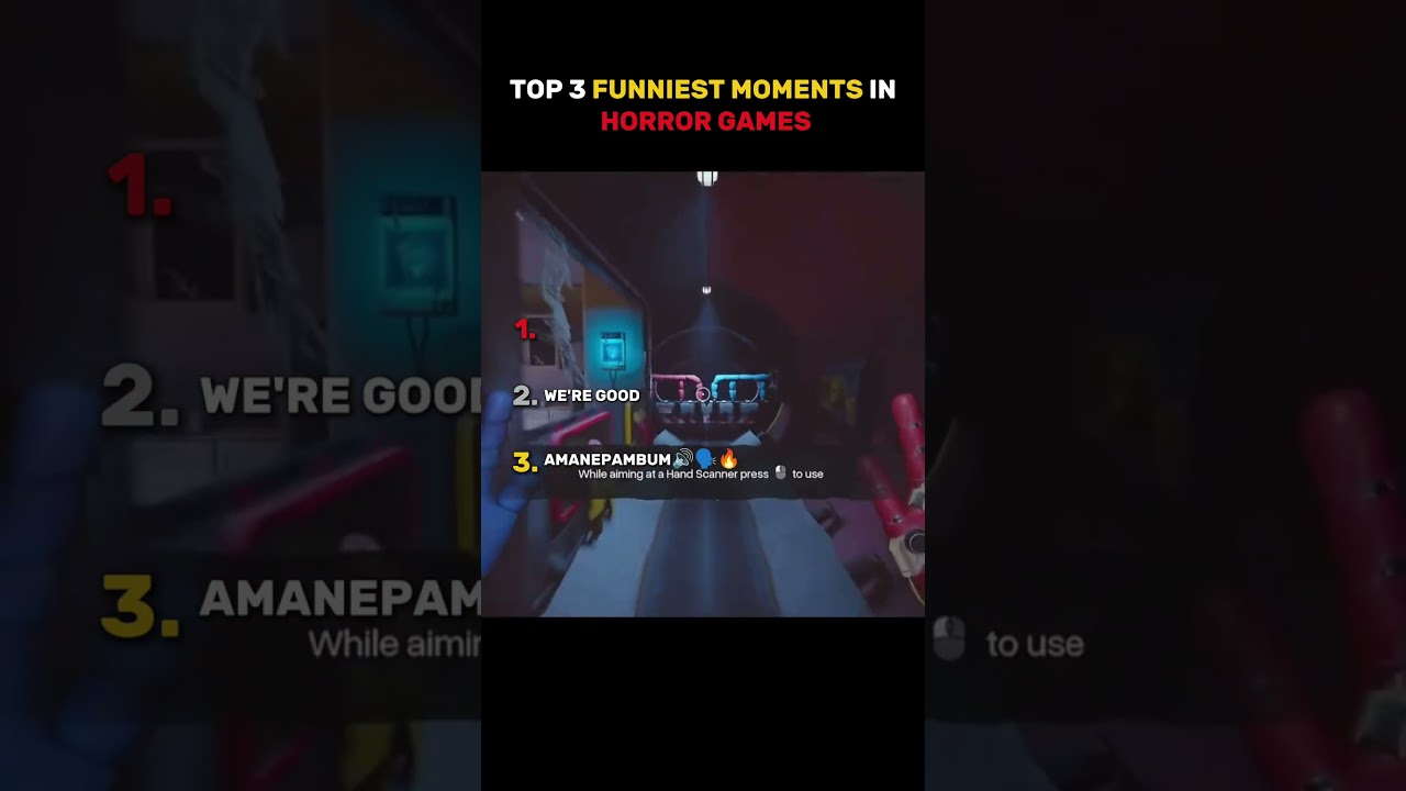 Top 3 Funniest Moments in Horror Games... (Bro warmed up himself 😂)